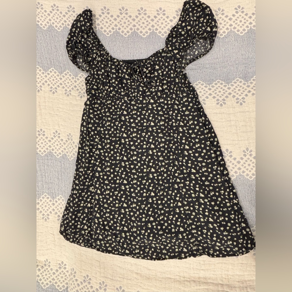American Eagle Outfitters Black and Cream Woman’s Dress